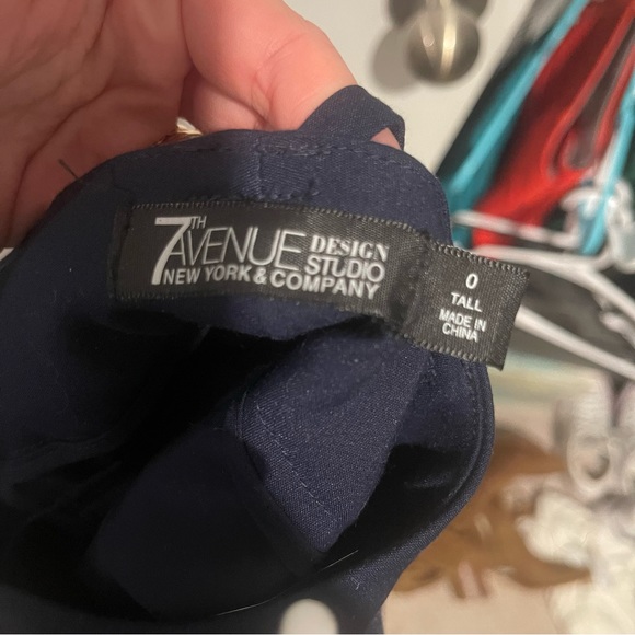 New York & Co Navy Blue Suit Set - Picture 4 of 5